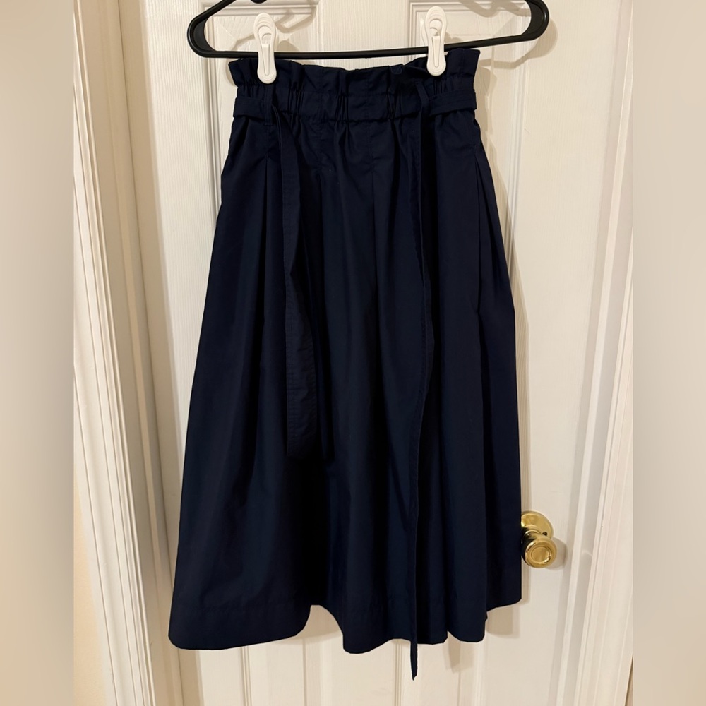 H&M Dark Blue A-Line Skirt